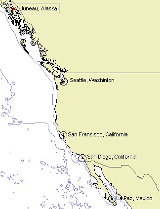 West Coast Map